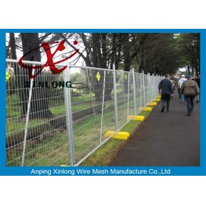 Portable Chain Link Fence , Temporary Wire Fencing Metal Iron Material