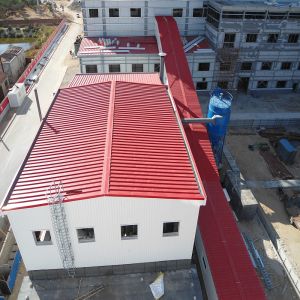 Large Span Prefab Steel Frame Building Construction Customizable Strong Strength