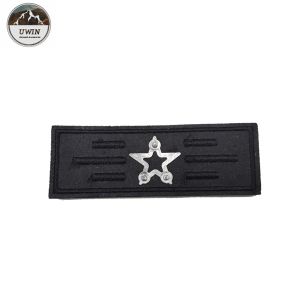 Non Toxic Materials Single Custom Patches , Custom Shoulder Patches Rectangle