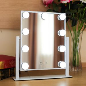 360° Moving LED Bulb Mirror Tin Frame / FUSXIN Led Beauty Mirror
