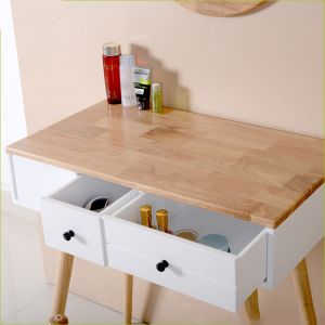 70cm Length 18KG 2 Drawer Mirrored Dressing Table Stool