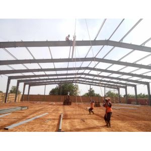 Structural Steel Building Frame For Workshop Storage / Industrial Metal