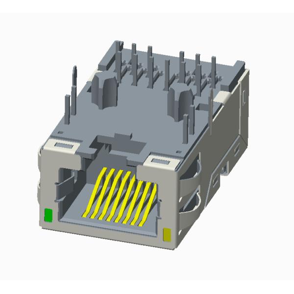 Quality RJ45 Modular Jack 10G , Shielded RJ45 Modular Jack Connector,with LEDs, wholesale