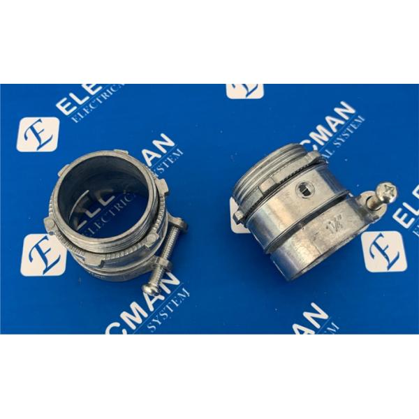 Secure and Flexible Conduit Fittings Zinc Die Cast Straight Squeeze Connector for Cable Connections