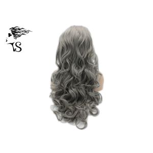 Soft Deep Wave Synthetic Lace Front Wigs , Curly Hair Lace Front Wigs Soft