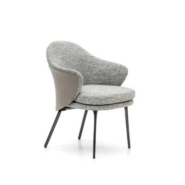 Quality Dining Room Upholstered 810mm Solid Wood Chairs With Armrest wholesale