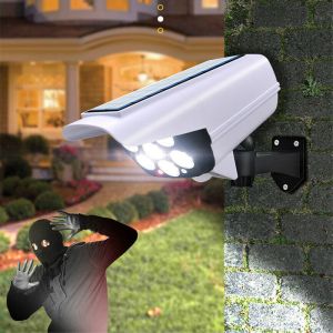 2 In 1 Solar Light Security Dummy Camera Motion Sensor Outdoor Solar Wall Lamp