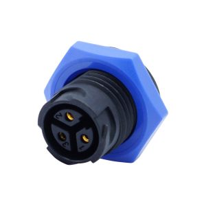 M16 Panel Mount Waterproof Connector Ip67 Self Locking Male
