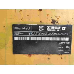 Bucket Capacity 1.8-3.11m³ Second-hand Cate 349D Crawler Type Hydraulic