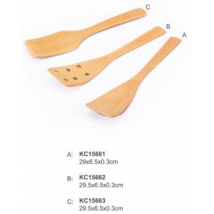 FDA customized/wholesale kitchen wood handle soup scoop With Handle