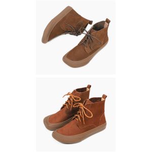 HZM037 Original Ethnic Style Retro Embroidered Women'S Short Boots Autumn And