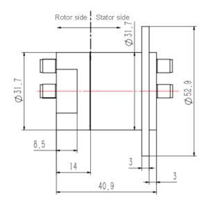 Cheap 2 Channels RF Rotary Joint with Frequency Range DC-4.5GHz for Radar Antanna for sale