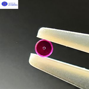 Precision-Engineered Through-Hole Ruby Bearing with Extreme Hardness (Mohs 9)