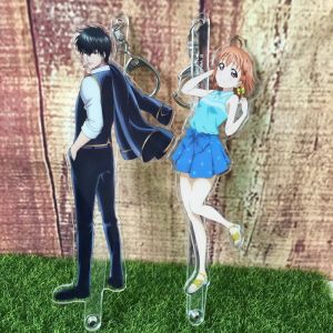 Clear Acrylic Keychain Custom with Epoxy Glitter Anime Acrylic Charms Keychain
