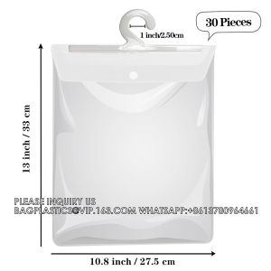 China Hanging Storage Bags With Hanger,13 X11 Large Hook Hang-Up Bags, Book Pouch School Supply Kit Classroom on sale