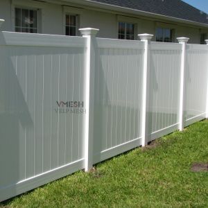 White PVC Privacy Fence 6x8ft UV Resistant Low Maintenance