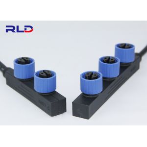 PA66 2 Pin Waterproof Connector Plug , Automotive T Shape Waterproof DC Plug