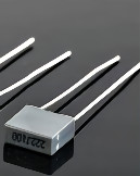 Quality 250V Flameproof Metallized Polyester Capacitors , Anti Insulation Poly Film Capacitor wholesale