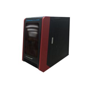 Full Enclosed 10w / 20w fiber laser marking machine environmental friendly