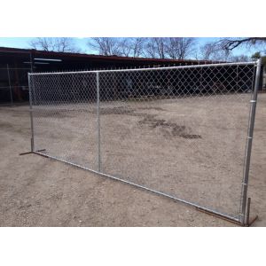 Temporary Chain Link Fence Barrier Panel 60X60mm For Constructions Site