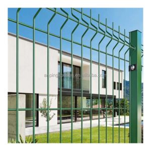 Customized 3D Curved Welded Powder Coated V Wire Mesh Panel Fence for Metal Type
