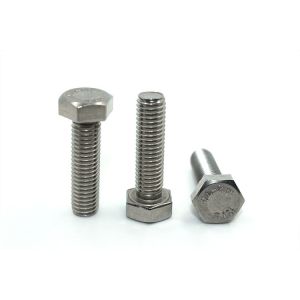 Stainless Steel Hex Bolts DIN 933 SS304 Passivated Finish ISO4017 DIN933 M3 M4