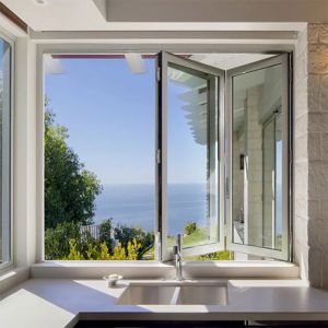 70mm Width Aluminum Alloy Frame BI Fold Windows with Modern Design and Sliding