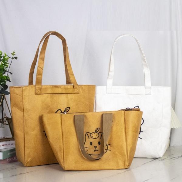 Recycle Untearable Durable Waterproof Eco-Friendly Punched Tote Tyvek Dupont