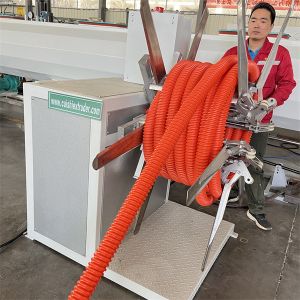 Cheap PE PP Pipe Id 50-200mm Spiral Pipe Extrusion Line with Water Cooling Method for sale