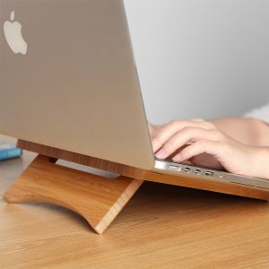 Foldable Adjustable Bamboo Laptop Stand Tablet Holders Oem