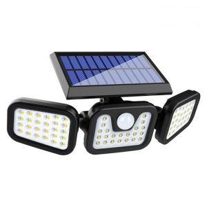 IP65 ABS Outdoor Solar Garden Light 74 LM LED Three Mod Wall 5000K