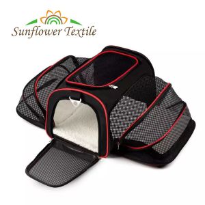 China 46x28x26cm Expandable Soft Foldable Dog Carrier Oxford Cloth Airline Approved on sale