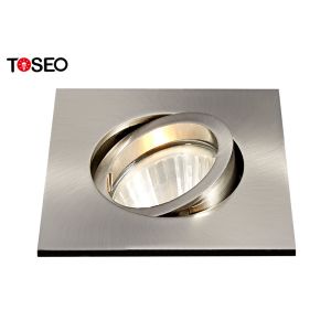 Adjustable Square Ceiling Spotlights Recessed Gu10 Downlight Fixtures