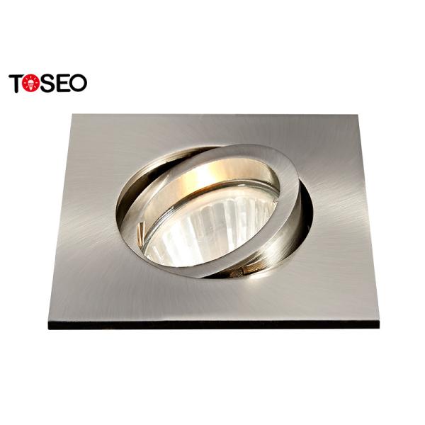 Adjustable Square Ceiling Spotlights Recessed Gu10 Downlight Fixtures