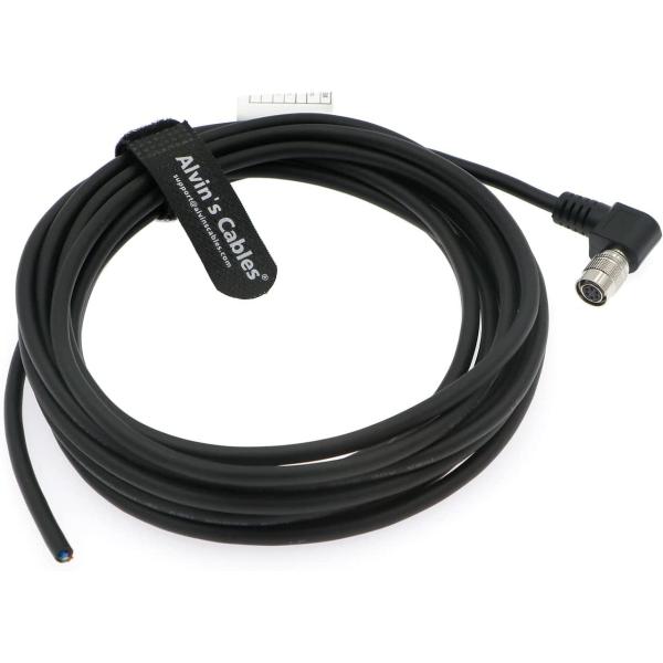 Alvin's Cables High Flex 6 Pin Hirose Female HR10A-7P-6S Cable Right Angle for
