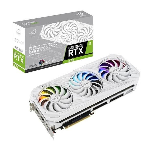 Quality ASUS ROG-STRIX-RTX3090-O24G-WHITE Graphics Card with 24GB GDDR6 support Overclock ASUS RTX 3090 24G Video Card wholesale