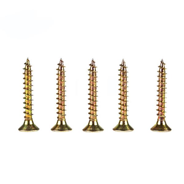 DIN7505 MDF Fiberboard Screw / Double Pozi Countersunk Tornillos Spax Screws / Chipboard Screw