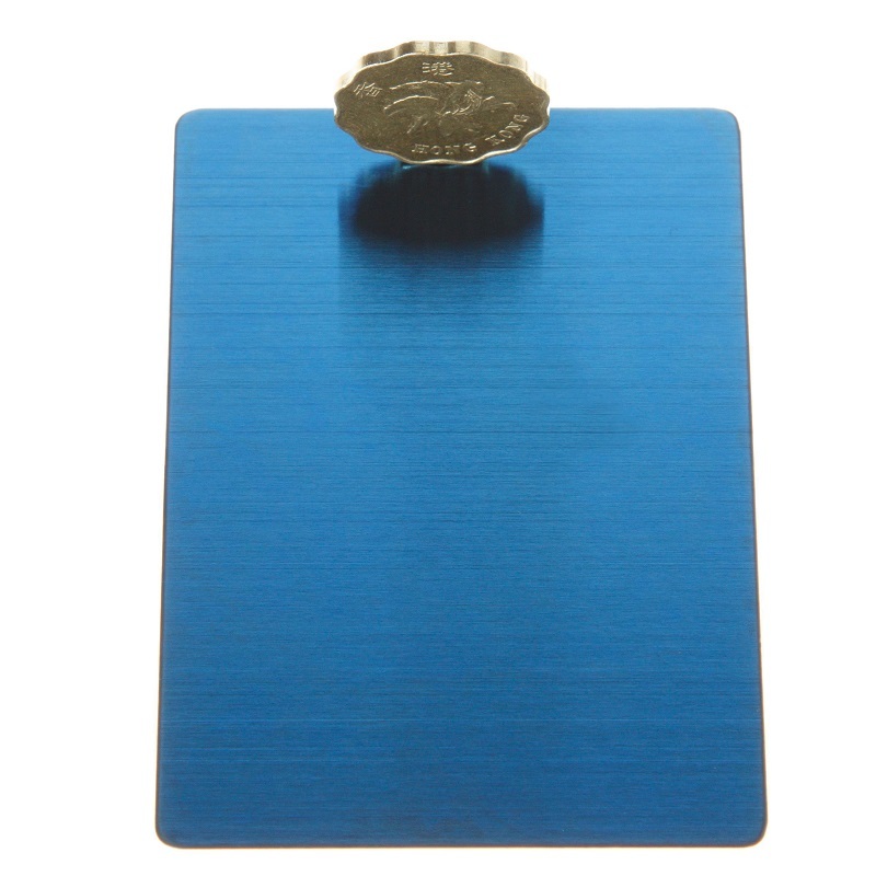 China 201 Grade Hairline Stainless Steel Sheet with PVD Coated Finish for Architectural and Interior Decoration on sale