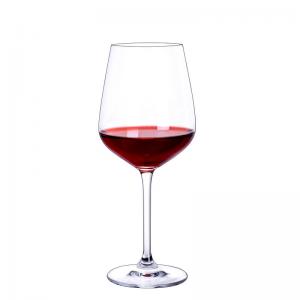 China Italian Style 8oz / 240ml Crystal Wine Glasses Hand Blown For Restaurant on sale