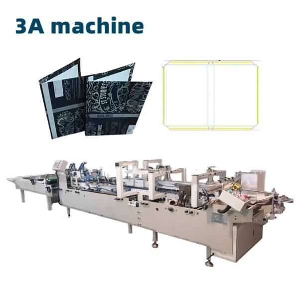 Fast CQT-800BS Automatic Book Cover Side Pasting Machine Box Folding and Gluing
