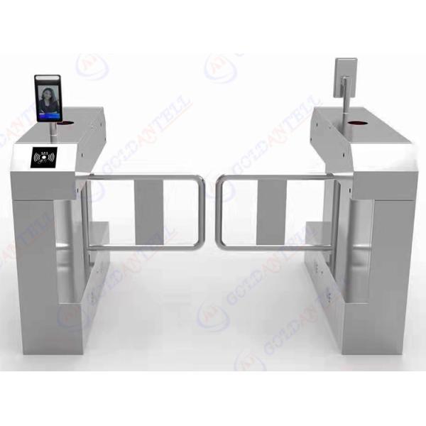 Anti Crush Optical Facial Recognition Turnstile Swing Barrier Gate For Toilet