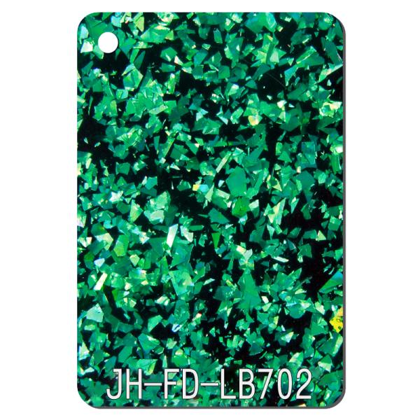 Irregular Black Bottom Large Glitter Acrylic Sheet 3-15mm 4 × 8 Single Side