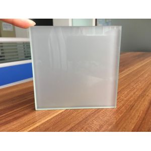 Opaque Milk White Glass Panel Office Partitions , Glass Partition Panels