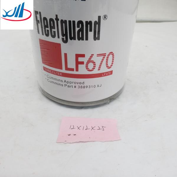 Quality ISO Truck Engine Parts Iron Material Oil Filter LF670 wholesale