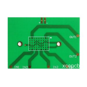 Green FR4 Single Sided PCB Circuit Boards For Audio Amplifier Single Layer 1.6mm