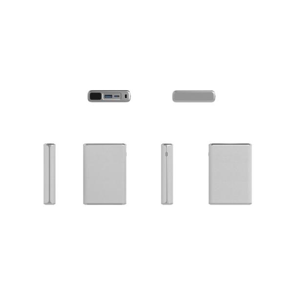 Digital Display PD20W Power Bank Portable With Lanyard Charging Cable