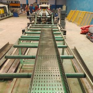 Siemens PLC Controlled Cable Tray Roll Forming Machine 100mm-600mm PPGI Raw