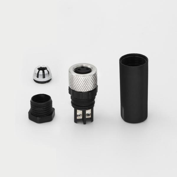 KRONZ M8 Circular Connector Field-wirable with Screw Locking Alloy Gold-plated