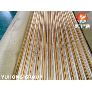 ASME SB111 C44300 / CuZn28Sn1 / CZ111 Brass Seamless Condenser Tube
