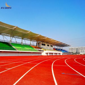 Full Pour System Athletic Running Tracks Polyurethane Surface With Textured